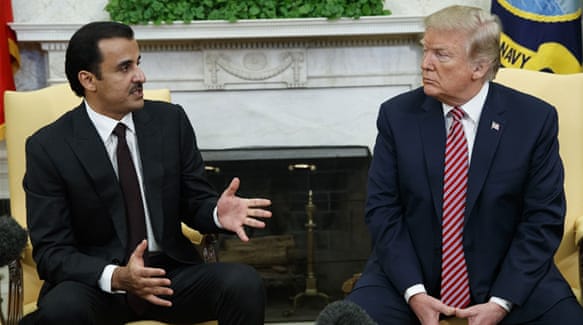 Trump recibirá al emir catarí entre tensiones del Golfo