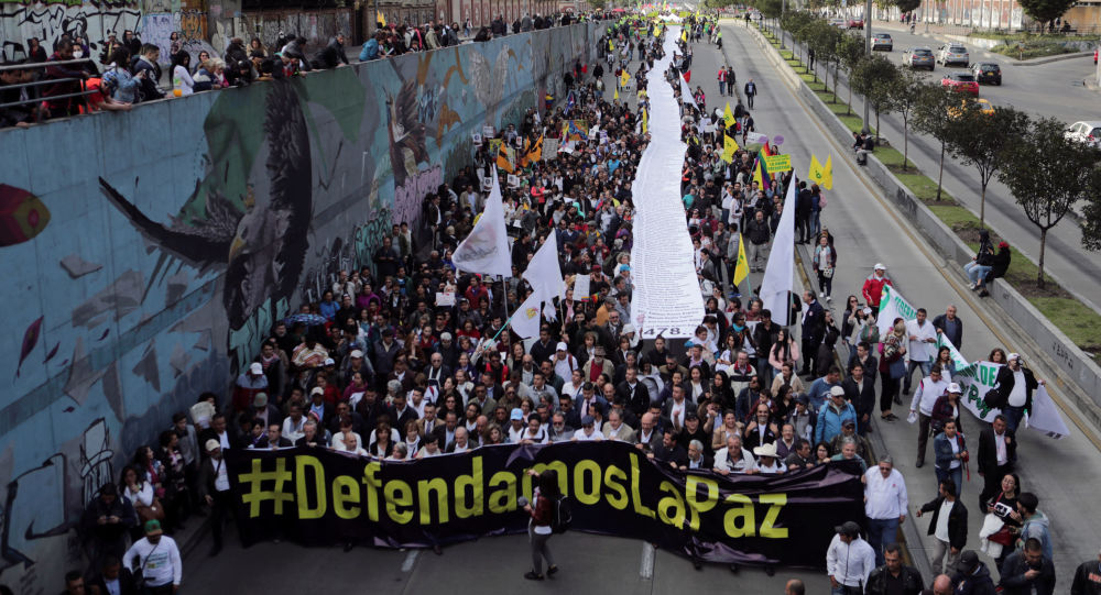 Colombia Marchó Contra El Asesinato De Líderes Sociales Ultimo Cable Noticias Del Mundo 0842