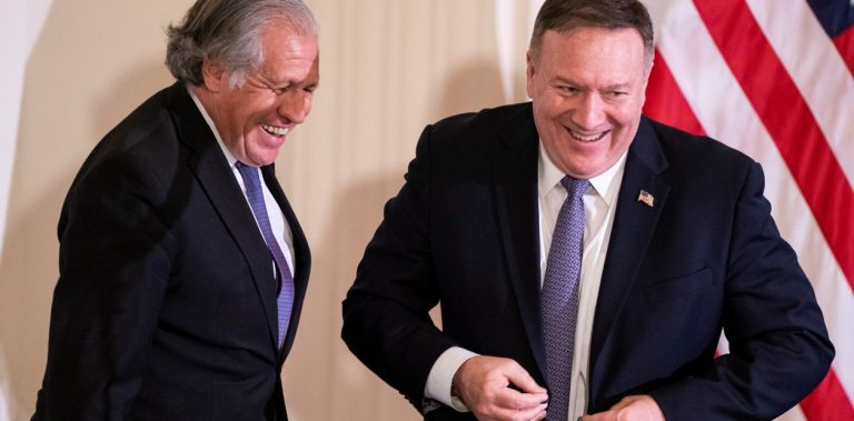 Pompeo defiende el cargo de Almagro al frente de la OEA