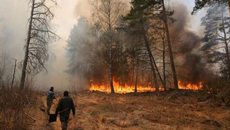 Nube de los incendios de Chernóbil cubre media Europa