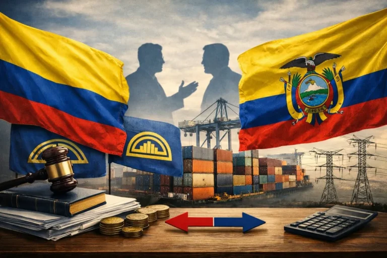 Colombia responde a Ecuador con nuevos aranceles y una demanda ante la Comunidad Andina